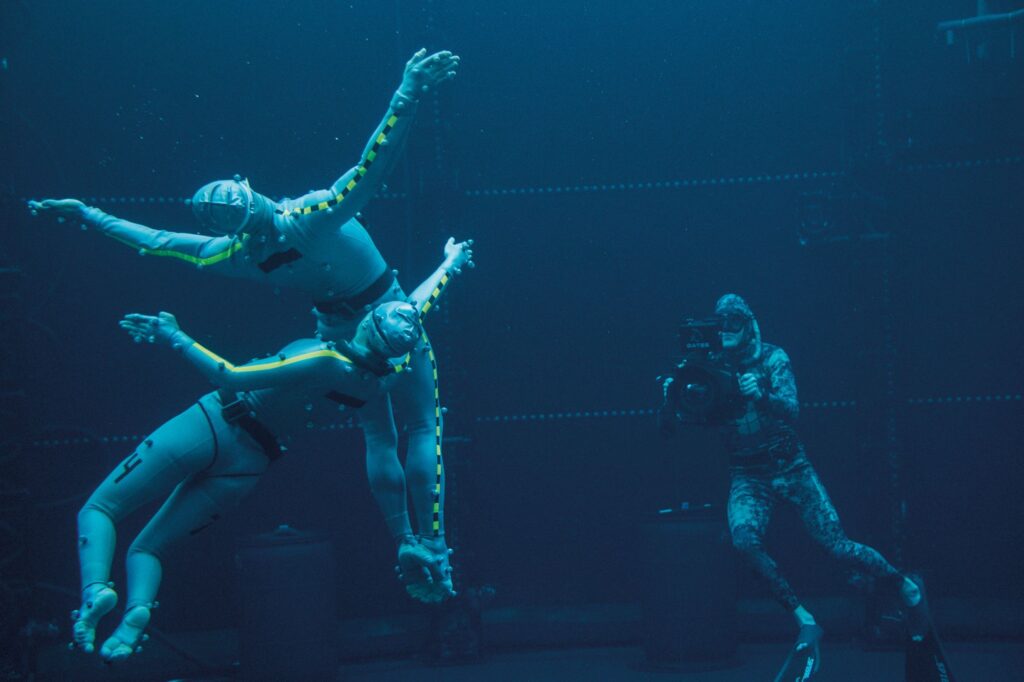 La “performance capture”, che trasforma gli attori in Na’vi, in Avatar 2