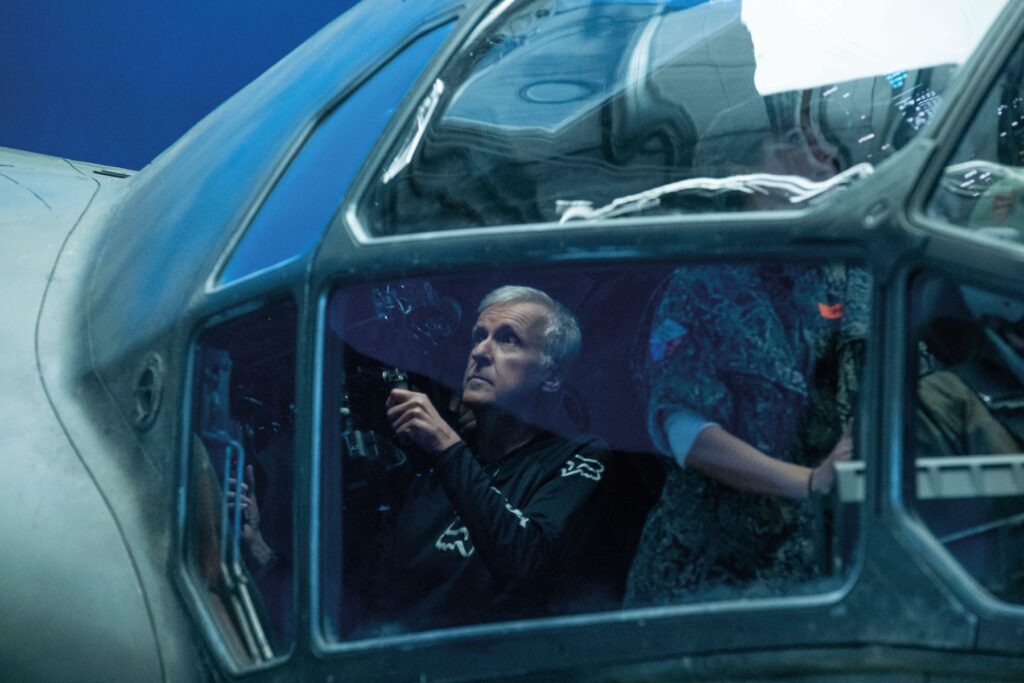 James Cameron sul set di Avatar 2
