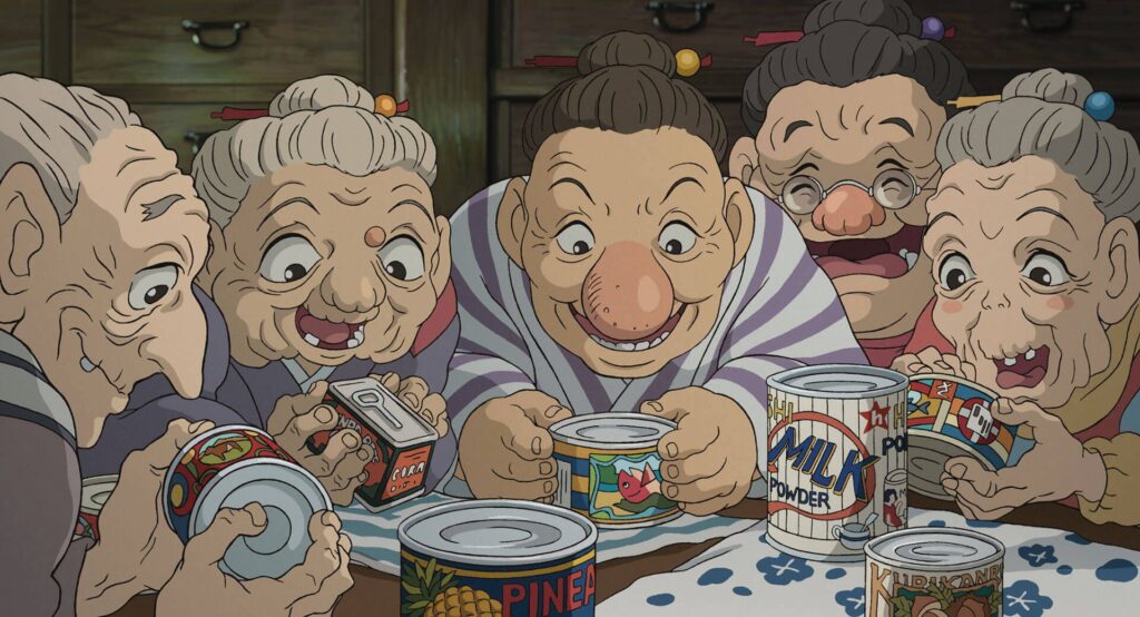 Le sette nonne de "Il ragazzo e l'airone"